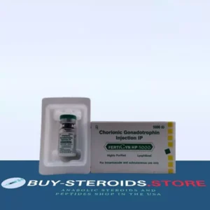 Fertigyn HP 5000 Manufacturer – Sun Pharma Drug form – 1 vial of 5000 IU Active ingredient – Human Chorionic Gonadotropin (HCG) The pharmacological arsenal of professionally trained bodybuilders today cannot do without chorionic gonadotropin. The drug does not belong to anabolic steroids, but is used in combination with them to maintain the athlete’s hormonal balance. Description and pharmacological action The attention of bodybuilders is primarily attracted to the features of gonadotropin such as the effect on the hypothalamus-pituitary-testicles axis. In men, the hormone stimulates testosterone production and helps prevent testicular atrophy. For anabolic purposes (for building muscle mass), gonadotropin is not used, due to pronounced adverse reactions when taken in large doses. But, it does an excellent job at restoring male hormonal levels during the course of anabolic steroids. Gonadotropin is sold without a prescription for men, and is produced in an injectable form for intramuscular or subcutaneous administration. When it enters the body, the medication begins to act very quickly, and its cycle of activity consists of two phases. The first surge in the level of the substance in the blood is observed 2 hours after the injection, the second surge is two days later. Dosage schedule in sports Reviews of gonadotropin indicate that the drug effectively suppresses the adverse reactions of testosterone-based steroids. It is included in the regimens for taking anabolic steroids to build muscle, as well as in the “drying” courses to preserve the quality of the muscles against the background of a reduced calorie diet. There is no need for injections of chorionic gonadotropin for short courses of anabolic steroids. In this case, the hormonal background practically does not suffer and does not require drug support. For long courses, the agent is used at a dosage of 250 to 500 IU 2 times a week. With especially severe courses, gonadotropin must be included in post-cycle therapy in increased doses of up to 2000 IU. Athletes who practice permanent courses of steroids are forced to take gonadotropin continuously in a cycle of 5 weeks with a break of 7-14 days. Negative effects Adverse reactions of the drug are unlikely, but sometimes they do occur: Masculinization or gynecomastia; Rashes on the skin; Hair abnormalities (increased growth or loss); Hypertrophy of the prostate.
